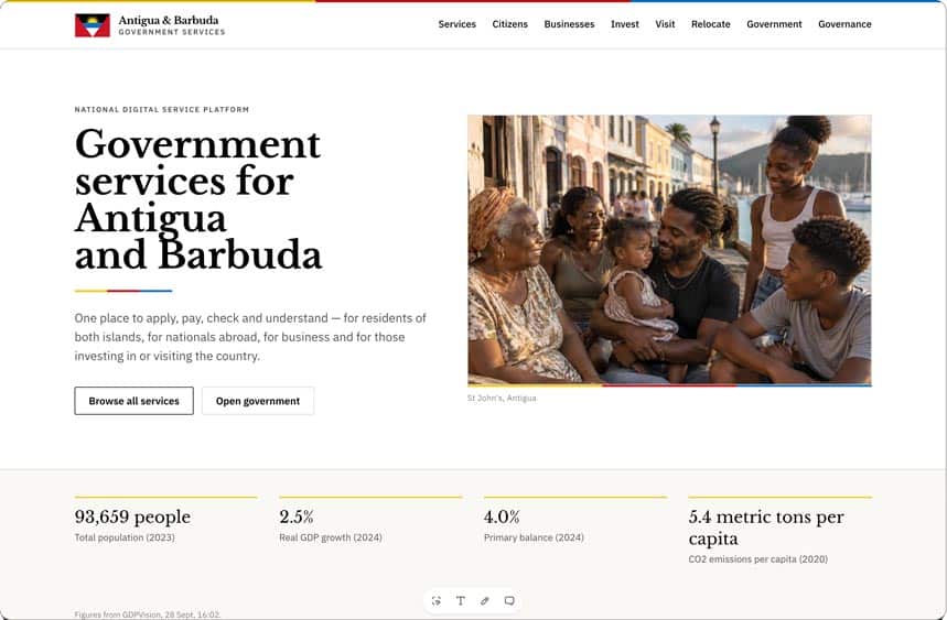 The Digital Government Studio product view